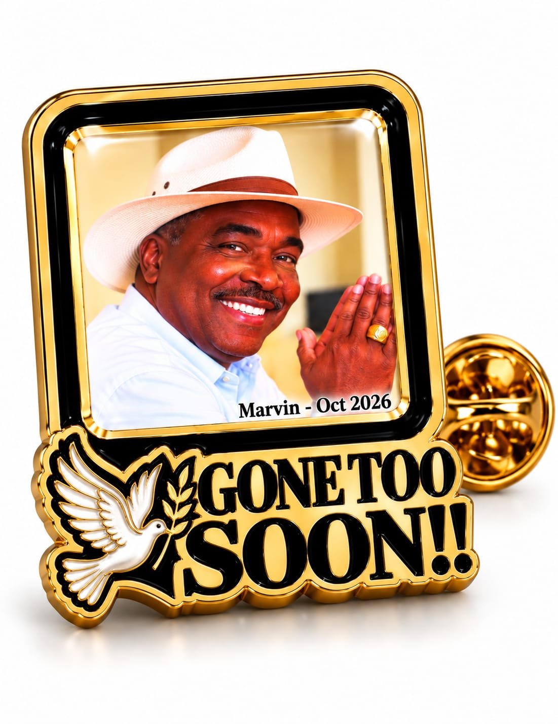 Gone Too Soon Memorial Lapel Pin