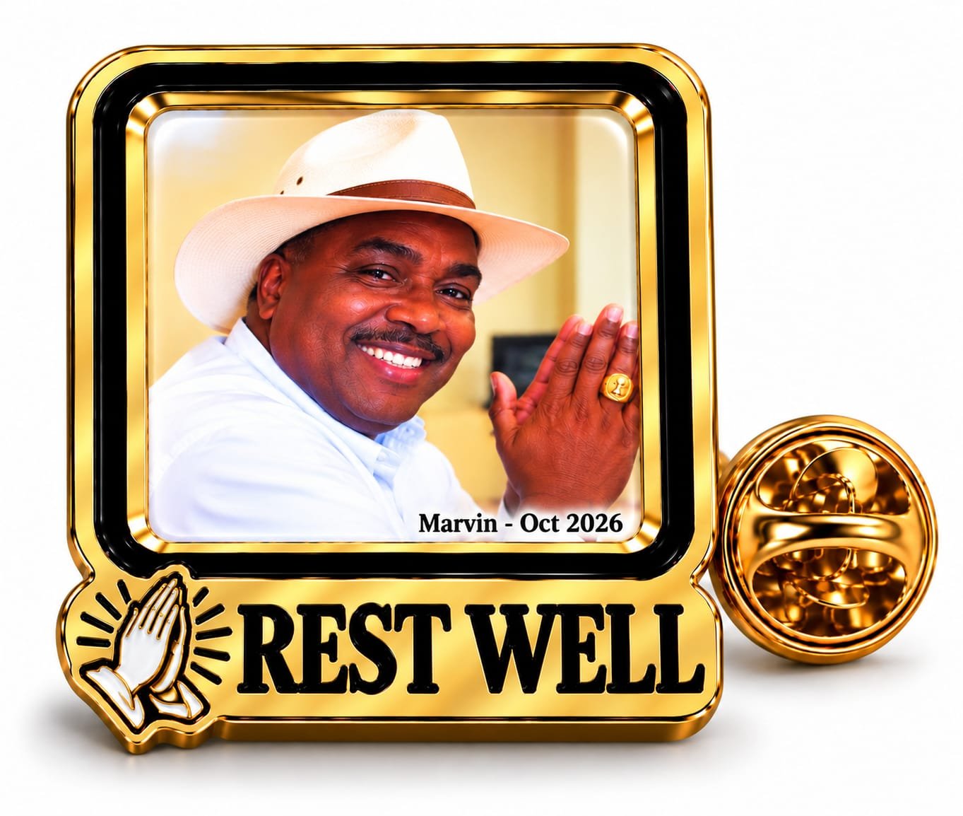 Rest Well Memorial Lapel Pin