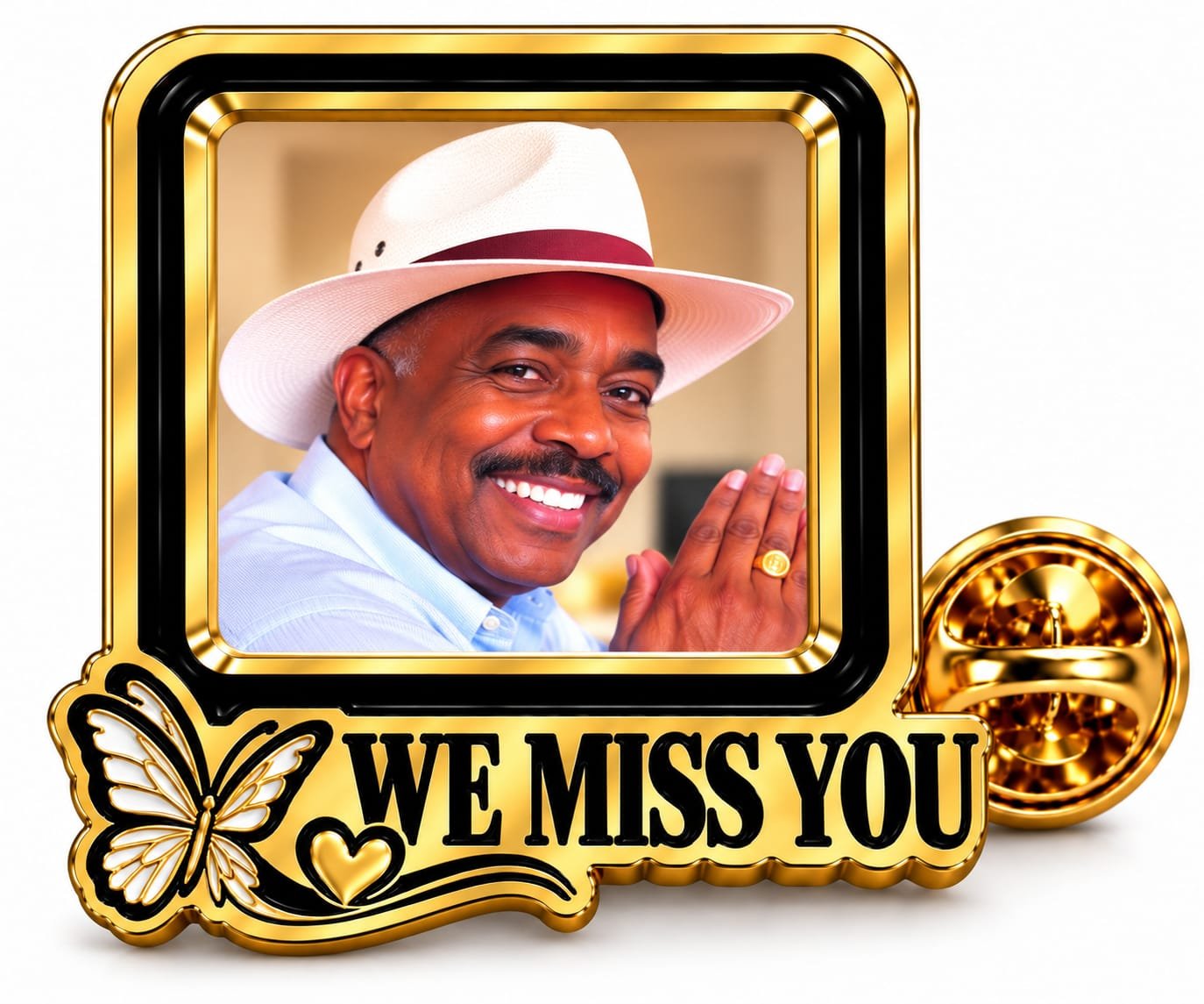 We Miss You!! Memorial Lapel Pin